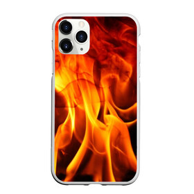 Чехол для iPhone 11 Pro Max матовый с принтом Огонь и дым в Петрозаводске, Силикон |  | Тематика изображения на принте: fire | flame | in fire | smoke | в огне | дым | огненный | огонь | текстуры