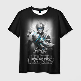Мужская футболка 3D с принтом League of Legends, Ezreal в Петрозаводске, 100% полиэфир | прямой крой, круглый вырез горловины, длина до линии бедер | ezreal | league of legends | lol | игры | киберспорт | компьютерные игры | лига легенд | эзреаль