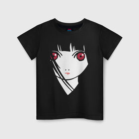 Детская футболка хлопок с принтом Anime Лицо в Петрозаводске, 100% хлопок | круглый вырез горловины, полуприлегающий силуэт, длина до линии бедер | ahegao | anime | eyes | face | senpai | аниме | анимэ | ахегао | глаза | лицо | сhan | сенпай | тян | тянка