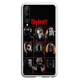 Чехол для Honor P30 с принтом Slipknot-Alltogether в Петрозаводске, Силикон | Область печати: задняя сторона чехла, без боковых панелей | band | group | metal | rock | slipknot | группа | метал | рок | слипнот