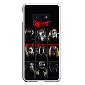 Чехол для Samsung S10E с принтом Slipknot-Alltogether в Петрозаводске, Силикон | Область печати: задняя сторона чехла, без боковых панелей | band | group | metal | rock | slipknot | группа | метал | рок | слипнот