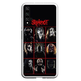 Чехол для Honor 20 с принтом Slipknot-Alltogether в Петрозаводске, Силикон | Область печати: задняя сторона чехла, без боковых панелей | band | group | metal | rock | slipknot | группа | метал | рок | слипнот