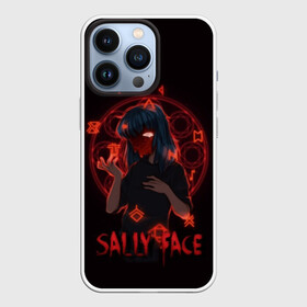 Чехол для iPhone 13 Pro с принтом Sally Face в Петрозаводске,  |  | Тематика изображения на принте: sally face | игра | компьютерная игра | лицо | маска | протез | сали фейс | салли фейс | школа | шрамы