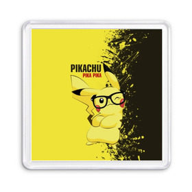 Магнит 55*55 с принтом Pikachu Pika Pika в Петрозаводске, Пластик | Размер: 65*65 мм; Размер печати: 55*55 мм | pika | pikachu | аниме | детская | детям | игры | молния | мышка | мышь | пика | пикачу | покемон | покемоны