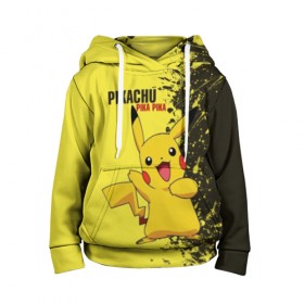 Детская толстовка 3D с принтом Pikachu Pika Pika в Петрозаводске, 100% полиэстер | двухслойный капюшон со шнурком для регулировки, мягкие манжеты на рукавах и по низу толстовки, спереди карман-кенгуру с мягким внутренним слоем | pika | pikachu | аниме | детская | детям | игры | молния | мышка | мышь | пика | пикачу | покемон | покемоны