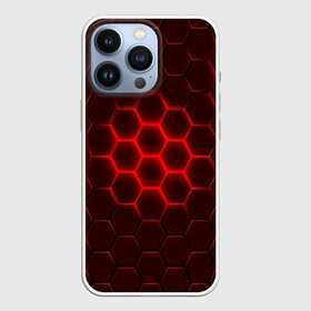 Чехол для iPhone 13 Pro с принтом БРОНЯ ИЗ СТАЛИ в Петрозаводске,  |  | abstraction | geometry | hexagon | techno | абстракция | броня | геометрия | краски | неон | неоновый | сетка | соты | стальная броня | текстура | шестигранники