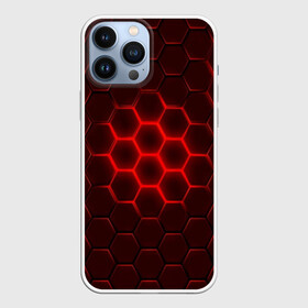 Чехол для iPhone 13 Pro Max с принтом БРОНЯ ИЗ СТАЛИ в Петрозаводске,  |  | abstraction | geometry | hexagon | techno | абстракция | броня | геометрия | краски | неон | неоновый | сетка | соты | стальная броня | текстура | шестигранники