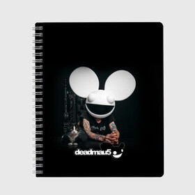 Тетрадь с принтом Deadmau5 в Петрозаводске, 100% бумага | 48 листов, плотность листов — 60 г/м2, плотность картонной обложки — 250 г/м2. Листы скреплены сбоку удобной пружинной спиралью. Уголки страниц и обложки скругленные. Цвет линий — светло-серый
 | dead | deadmau5 | dj | electro | house | joel | mouse | progressive | thomas | zimmerman | дедмаус | джоэль | диджей | мёртвая | мышь | прогрессив | томас | хаус | циммерман | электро