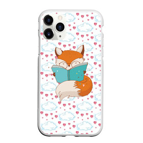 Чехол для iPhone 11 Pro матовый с принтом Лиса с книжкой в Петрозаводске, Силикон |  | Тематика изображения на принте: fox | foxed | арт | лис | лиса | лисенок | лисичка | пушистик | рыжая | рыжмй хвост