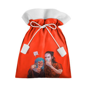 Подарочный 3D мешок с принтом Салли Фейс в Петрозаводске, 100% полиэстер | Размер: 29*39 см | face | face sally | sal | salli | sally | sally face | sally fisher | голубые волосы | игра | парень в маске | сал | сал фишер | салли | салли фейс | фейс