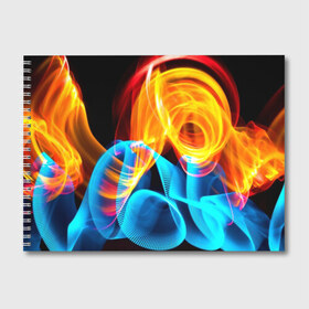 Альбом для рисования с принтом ЦВЕТНОЙ ДЫМ в Петрозаводске, 100% бумага
 | матовая бумага, плотность 200 мг. | Тематика изображения на принте: fire | flame | in fire | smoke | в огне | дым | огненный | огонь | текстуры