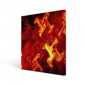 Холст квадратный с принтом Огненная лава в Петрозаводске, 100% ПВХ |  | fire | flame | in fire | smoke | в огне | дым | огненный | огонь | текстуры