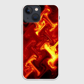 Чехол для iPhone 13 mini с принтом Огненная лава в Петрозаводске,  |  | fire | flame | in fire | smoke | в огне | дым | огненный | огонь | текстуры