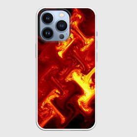 Чехол для iPhone 13 Pro с принтом Огненная лава в Петрозаводске,  |  | fire | flame | in fire | smoke | в огне | дым | огненный | огонь | текстуры