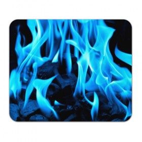 Коврик прямоугольный с принтом Синий огонь в Петрозаводске, натуральный каучук | размер 230 х 185 мм; запечатка лицевой стороны | Тематика изображения на принте: fire | flame | in fire | smoke | в огне | дым | огненный | огонь | текстуры