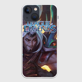 Чехол для iPhone 13 mini с принтом League of Legends в Петрозаводске,  |  | Тематика изображения на принте: kda | lol | rise | rus | skins | варвик | варус | воин | легенд | лига | лол | маг | стрелок | танк | чемпион