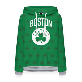 Женская толстовка 3D с принтом Boston Celtics в Петрозаводске, 100% полиэстер  | двухслойный капюшон со шнурком для регулировки, мягкие манжеты на рукавах и по низу толстовки, спереди карман-кенгуру с мягким внутренним слоем. | boston | boston celtics | celtics | бостон | бостон селтикс