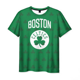 Мужская футболка 3D с принтом Boston Celtics в Петрозаводске, 100% полиэфир | прямой крой, круглый вырез горловины, длина до линии бедер | boston | boston celtics | celtics | бостон | бостон селтикс