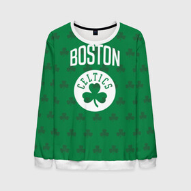 Мужской свитшот 3D с принтом Boston Celtics в Петрозаводске, 100% полиэстер с мягким внутренним слоем | круглый вырез горловины, мягкая резинка на манжетах и поясе, свободная посадка по фигуре | boston | boston celtics | celtics | бостон | бостон селтикс