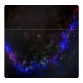 Магнитный плакат 3Х3 с принтом Космическое сияние в Петрозаводске, Полимерный материал с магнитным слоем | 9 деталей размером 9*9 см | galaxy | nebula | space | star | абстракция | вселенная | галактика | звезда | звезды | космический | планеты