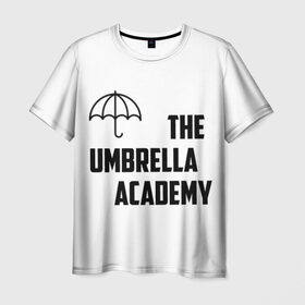 Мужская футболка 3D с принтом Академия Амбрелла в Петрозаводске, 100% полиэфир | прямой крой, круглый вырез горловины, длина до линии бедер | Тематика изображения на принте: академия амбрелла the umbrella academy