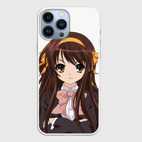 Чехол для iPhone 13 Pro Max с принтом Харухи Судзумия в Петрозаводске,  |  | anime girl | haruhi suzumiya | suzumiya haruhi no | аниме | девушки аниме | манга | меланхолия харухи судзумии | харухи судзумия