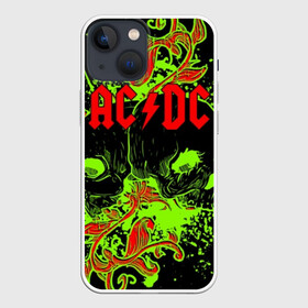 Чехол для iPhone 13 mini с принтом AC DC в Петрозаводске,  |  | ac dc | acdc | back in black | columbia | epic | force | guitar | pop | rock | vevo | ангус | блюз | рок | хард | янг