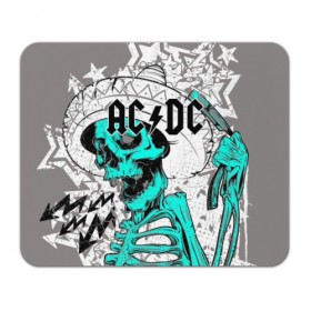 Коврик для мышки прямоугольный с принтом AC/DC в Петрозаводске, натуральный каучук | размер 230 х 185 мм; запечатка лицевой стороны | ac dc | acdc | back in black | columbia | epic | force | guitar | pop | rock | vevo | ангус | блюз | рок | хард | янг