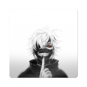 Магнит виниловый Квадрат с принтом Kaneki Ken в Петрозаводске, полимерный материал с магнитным слоем | размер 9*9 см, закругленные углы | anteiku | ghoul | kaneki | ken | tokyo | антейку | гуль | канеки | кен | токийский