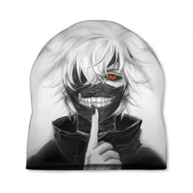 Шапка 3D с принтом Kaneki Ken в Петрозаводске, 100% полиэстер | универсальный размер, печать по всей поверхности изделия | anteiku | ghoul | kaneki | ken | tokyo | антейку | гуль | канеки | кен | токийский