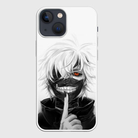 Чехол для iPhone 13 mini с принтом Kaneki Ken в анфас в Петрозаводске,  |  | anteiku | ghoul | kaneki | ken | tokyo | антейку | гуль | канеки | кен | токийский