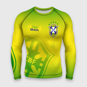 Мужской рашгард 3D с принтом Бразилия в Петрозаводске,  |  | brasil | brazil | бразилия | бразильская сборная | сборная бразилии | сборная бразилии по футболу | сборные | форма | футбол | футбольные сборные | чемпионат мира