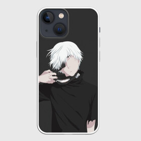 Чехол для iPhone 13 mini с принтом Kaneki Ken снимает маску в Петрозаводске,  |  | anteiku | ghoul | kaneki | ken | tokyo | антейку | гуль | канеки | кен | токийский