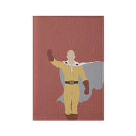Обложка для паспорта матовая кожа с принтом Saitama в Петрозаводске, натуральная матовая кожа | размер 19,3 х 13,7 см; прозрачные пластиковые крепления | hero | man | one | one punch | punch | punch man | saitama | super | superhero | ванпанчмен | герой | сайтама | супер | супергерой
