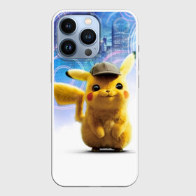 Чехол для iPhone 13 Pro с принтом Pikachu Detective в Петрозаводске,  |  | anime | game | nintendo | pikachu | pokemon | аниме | детектив | игра | кино | пикачу | покемон | эш кетчум