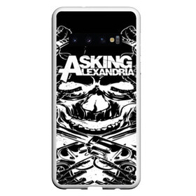 Чехол для Samsung Galaxy S10 с принтом Asking Alexandria в Петрозаводске, Силикон | Область печати: задняя сторона чехла, без боковых панелей | aa | ben bruce | death | destiny | from | metal | rock | sumerian | to | йорк | метал | рок | хард | хеви | электроникор