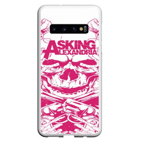 Чехол для Samsung Galaxy S10 с принтом Asking Alexandria в Петрозаводске, Силикон | Область печати: задняя сторона чехла, без боковых панелей | aa | ben bruce | death | destiny | from | metal | rock | sumerian | to | йорк | метал | рок | хард | хеви | электроникор