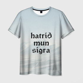 Мужская футболка 3D с принтом Hatrid mun sigra (3D) в Петрозаводске, 100% полиэфир | прямой крой, круглый вырез горловины, длина до линии бедер | 2019 | ebm | eurovision | hatari | hatrid | iceland | industrial | mun | music | rock | sigra | techno | евровидение | евровиденье | исландия | музыка | рок | техно