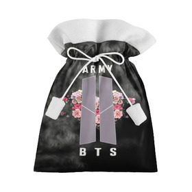 Подарочный 3D мешок с принтом BTS K-POP ARMY в Петрозаводске, 100% полиэстер | Размер: 29*39 см | bangtan | bighit | boy | fake love | j hope | jimin | jin | jungkook | korea | kpop | live | luv | mic drop | rm | suga | v | with | бтс | кей | поп