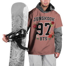 Накидка на куртку 3D с принтом JUNGKOOK 97 BTS в Петрозаводске, 100% полиэстер |  | Тематика изображения на принте: bangtan | bighit | boy | fake love | j hope | jimin | jin | jungkook | korea | kpop | live | luv | mic drop | rm | suga | v | with | бтс | кей | поп