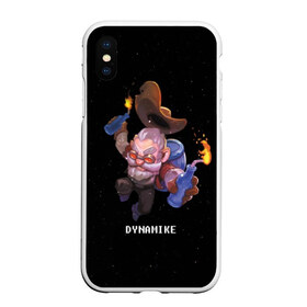 Чехол для iPhone XS Max матовый с принтом Dynamike в Петрозаводске, Силикон | Область печати: задняя сторона чехла, без боковых панелей | brawl stars | jessie | leon | spike | бравл старс | джесси | леон | спайк