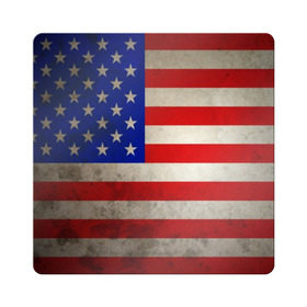 Магнит виниловый Квадрат с принтом Американский флаг в Петрозаводске, полимерный материал с магнитным слоем | размер 9*9 см, закругленные углы | Тематика изображения на принте: usa | абстракция | америка | американский | герб | звезды | краска | символика сша | страны | сша | флаг | штаты