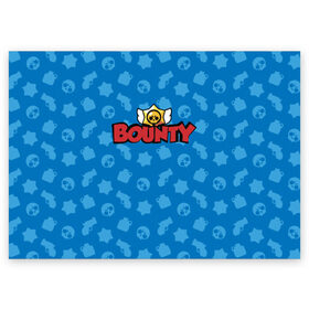 Поздравительная открытка с принтом Bounty BS в Петрозаводске, 100% бумага | плотность бумаги 280 г/м2, матовая, на обратной стороне линовка и место для марки
 | brawl stars | jessie | leon | spike | бравл старс | джесси | леон | спайк