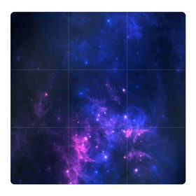 Магнитный плакат 3Х3 с принтом Неоновый космос в Петрозаводске, Полимерный материал с магнитным слоем | 9 деталей размером 9*9 см | galaxy | nebula | space | star | абстракция | вселенная | галактика | звезда | звезды | космический | планеты