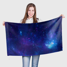 Флаг 3D с принтом Космос в Петрозаводске, 100% полиэстер | плотность ткани — 95 г/м2, размер — 67 х 109 см. Принт наносится с одной стороны | galaxy | nebula | space | star | абстракция | вселенная | галактика | звезда | звезды | космический | планеты
