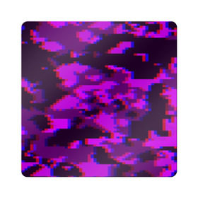 Магнит виниловый Квадрат с принтом Розовый камуфляж в Петрозаводске, полимерный материал с магнитным слоем | размер 9*9 см, закругленные углы | камуфляж | пиксели | текстуры