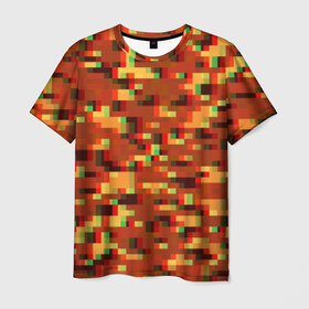 Мужская футболка 3D с принтом Пиксели в Петрозаводске, 100% полиэфир | прямой крой, круглый вырез горловины, длина до линии бедер | альтернативный камуфляж | армия | вдв | зеленый | камуфляж | пиксели | полевой | силовые структуры | текстуры | хаки