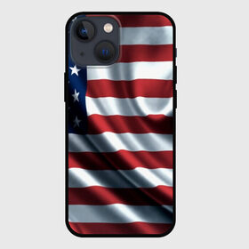 Чехол для iPhone 13 mini с принтом Символика Америки в Петрозаводске,  |  | Тематика изображения на принте: usa | абстракция | америка | американский | герб | звезды | краска | символика сша | страны | сша | флаг | штаты