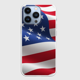 Чехол для iPhone 13 Pro с принтом USA в Петрозаводске,  |  | usa | абстракция | америка | американский | герб | звезды | краска | символика сша | страны | сша | флаг | штаты