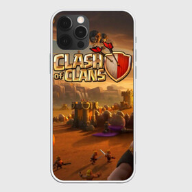 Чехол для iPhone 12 Pro с принтом Clash of Clans в Петрозаводске, силикон | область печати: задняя сторона чехла, без боковых панелей | base | clan wars | coc | hall | hog rider | royale | town | trap | база | гоблин | золото | клеш оф кленс | кок | крепость | кристаллы | трофей | эликсир